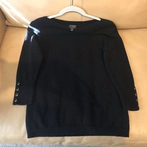Women's Talbots Black Cashmere Sweater